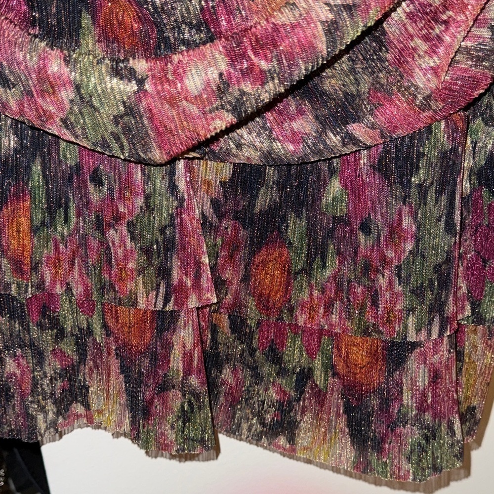 Lavender Brown Multicolor Long Sleeve Dress - Picture 3 of 16